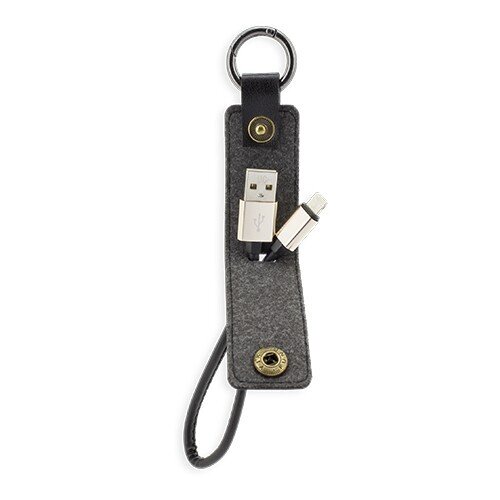 LLAVERO CABLE CONECTOR USB NEGRO LLAVERO CABLE CONECTOR USB NEGRO