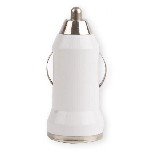CARGADOR COCHE USB BLANCO