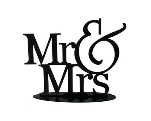 FIGURA PASTEL MET�LICA MR&MRS