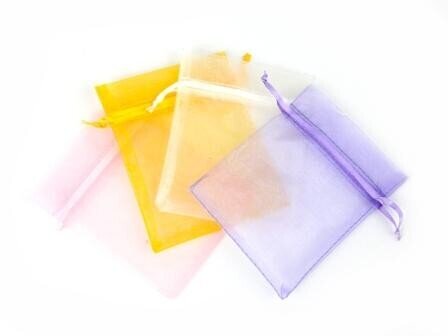 BOLSA DE ORGANZA 9,5 X 12 CM ROSA