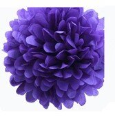 POMPON DE PAPEL DE SEDA 35 CM P�RPURA POMPON DE PAPEL DE SEDA 35 CM P�RPURA
