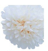 POMPON DE PAPEL DE SEDA 35 CM BLANCO POMPON DE PAPEL DE SEDA 35 CM BLANCO