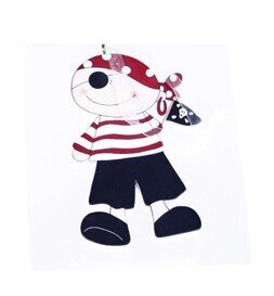 PUNTO DE LIBRO PIRATA MADERA NI�O