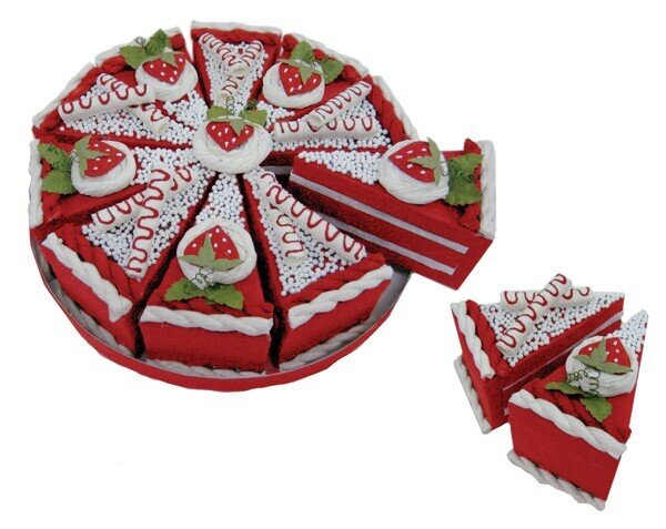 SET 10 CAJAS PORCI�N PASTELITO + DISPLAY ROJO