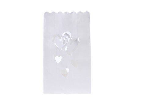 BOLSA PAPEL DECORACI�N PARA VELAS CORAZONES (UD)