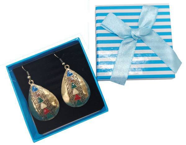 PENDIENTES INDIAN EN CAJA DE REGALO