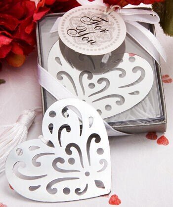 ELEGANTE PUNTO DE LIBRO CORAZ�N ELEGANCE EN CAJITA