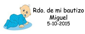 LOTE 30 TARJETAS PARA DETALLE BAUTIZO NI�O PRECORT