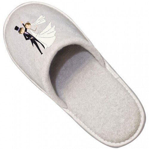 ZAPATILLAS DE ALGOD�N PARA BODAS (IMPRESIA�N NO INC