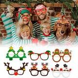 LOTE DE 9 GAFAS DE CART�N NAVIDAD