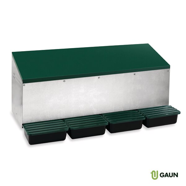 PONEDERO 4 DPTOS. PARA EXTERIOR CON FONDO DE PLAST