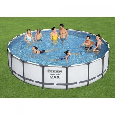 Piscina Redonda Con Depuradora Estructura Metálica  549x122 cm.