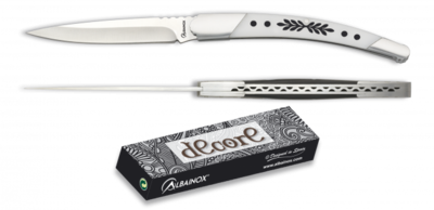 Navaja Albainox blanca. hoja  8.5 cm