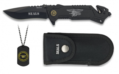 Navaja Albainox SEALS. Con chapa. H 8.1