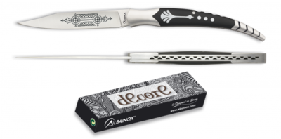 Navaja albainox negra.hoja   8.8 cm