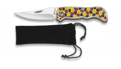 Navaja albainox Zinc Rojo, Plata y Negro