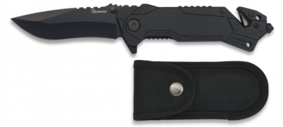 Navaja albainox negra. Hoja  7.8