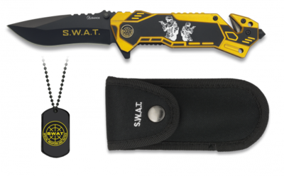 Navaja Albainox SWAT. Con chapa. H 8.1