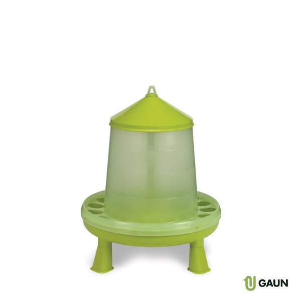 TOLVA PLASTICO AVES 8 KG. CON PATAS (PISTACHO)