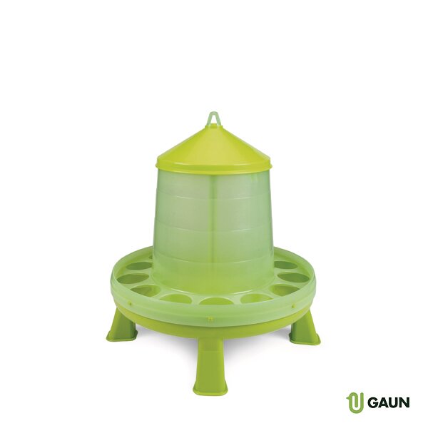 TOLVA PLASTICO AVES 12 KG. CON PATAS (PISTACHO)
