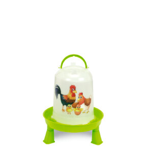 BEBEDERO AVES ECO 3 L. CON PATAS (PISTACHO) - HAPP