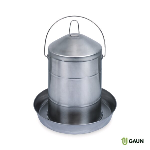 BEBEDERO INOX. AVES - 12 LTS.