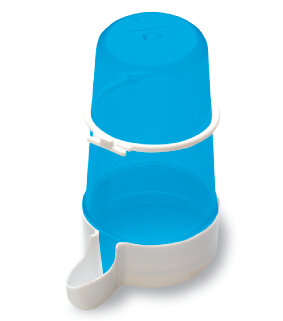 BEBEDERO PAJAROS 400 ML. CON ANILLA (AZUL) 2 unidades