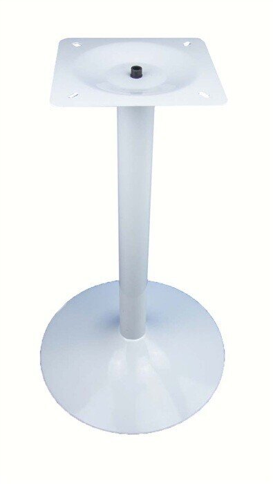 Mesa CRISS, base de 73 cms y tapa de 60 cms. Colores a elegir, Tableros de 60 cms: WERZALIT SM - CITY-029, Bases CRISS, altura 73 cms: Blanca