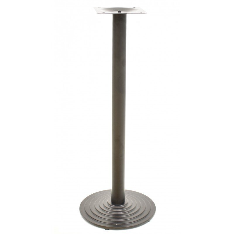 Mesa alta EBRO, negra, base de 110 cms y tapa de 60 cms. Color a elegir, Tableros de 60 cms: WERZALIT SM - EX WORKS 122