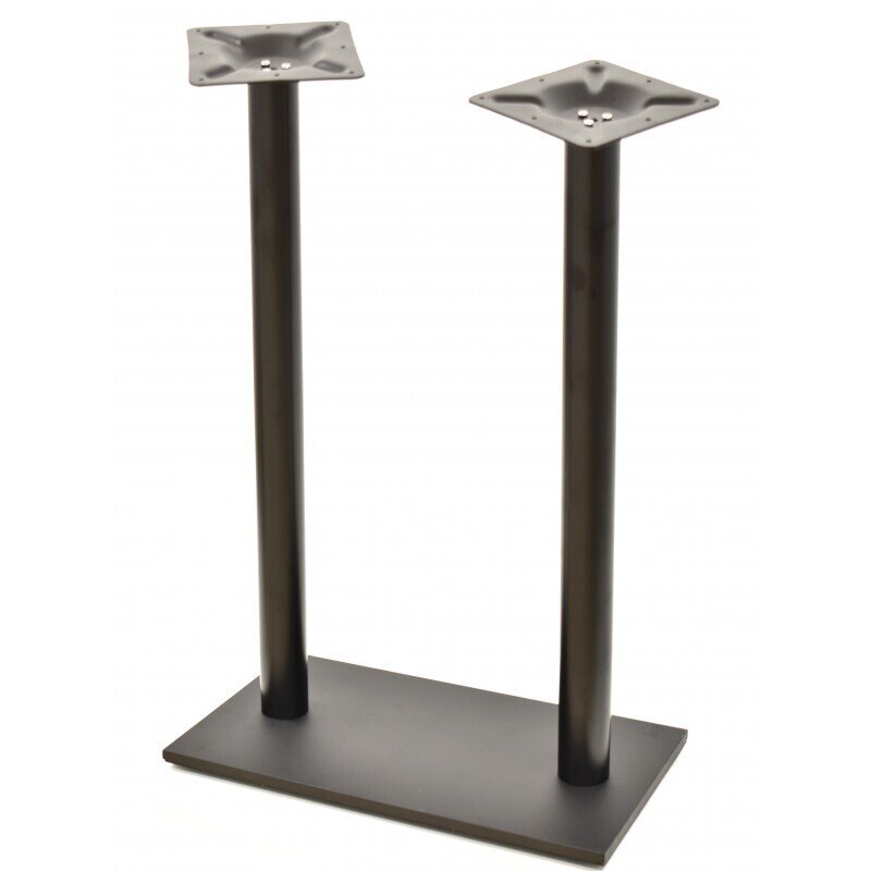 Mesa BEVERLY, alta, negra, base rectangular y tapa de 110 x 70 cms. Color a elegir, Tableros 110x70 cms: WERZALIT SM - MARR�N �XIDO 223