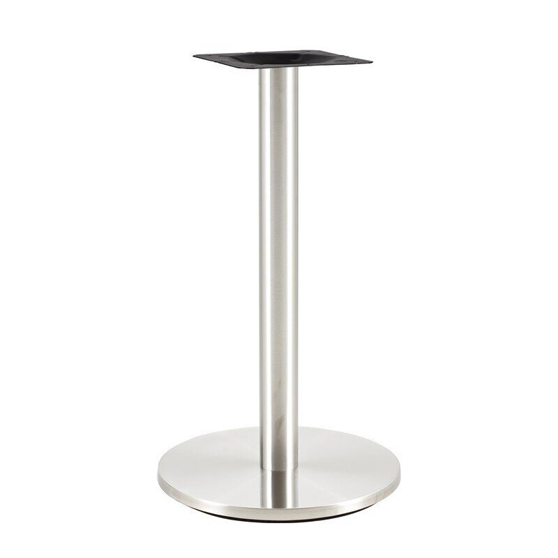 Mesa BENAGIL, acero inoxidable, base de 72 cms y tapa 60 cms. Color a elegir, Tableros de 60 cms: TABLERO DE MESA TOPALIT - ZEBRANO LIGHT
