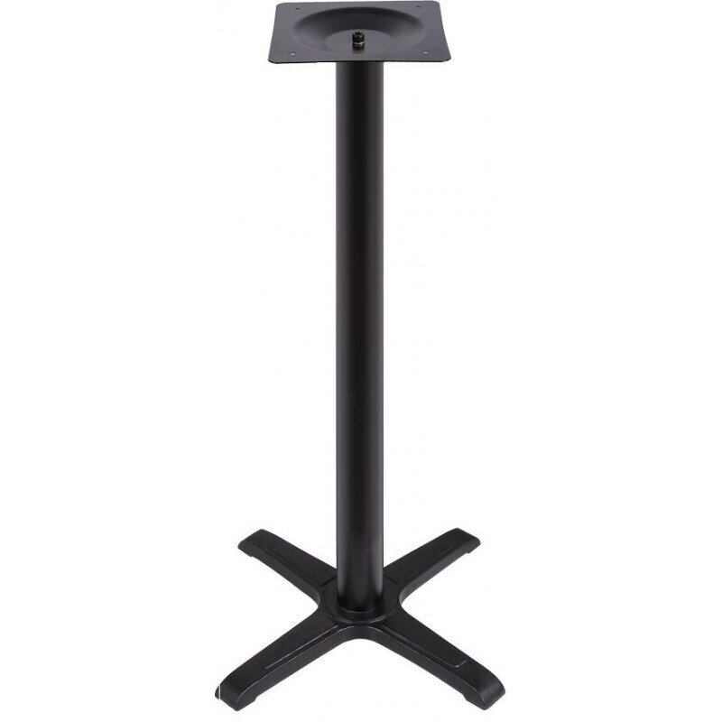 Mesa CARIBE, alta, negra, base de 110 cms y tapa de 60 x 60 cms. Color a elegir, Tableros de 60x60 cms: WERZALIT SM - NEGRO 55