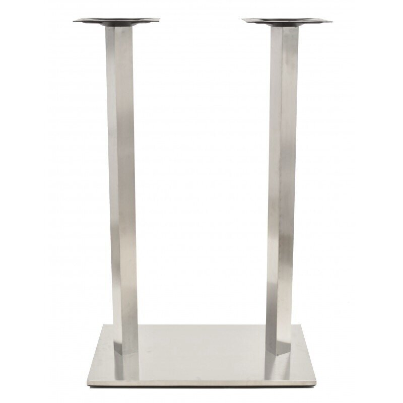 Mesa IPANEMA, alta, acero inoxidable, tapa 120 x 80 cms. Color a elegir, Tableros 120x80 cms: WERZALIT SM - NEGRO 55