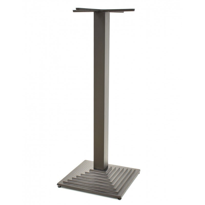 Mesa ELBA, alta, negra, base de 110 cms y tapa de 60 cms. Color a elegir, Tableros de 60 cms: WERZALIT SM - CITY-029