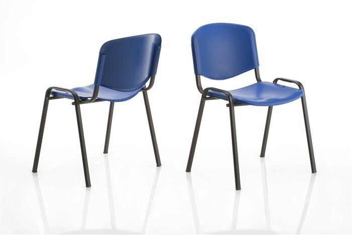 Silla NIZA, chasis negro, pl�stico (3 colores a elegir)