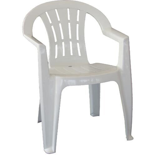 Sill�n CANARIAS, monoblock, apilable, blanco