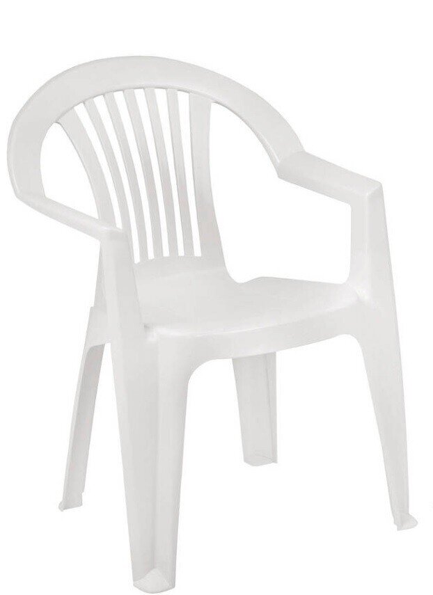 Sill�n LAGO, monoblock, apilable, blanco