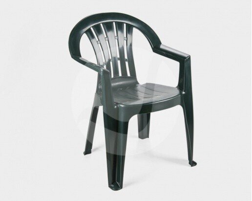 Sill�n CANARIAS, monoblock, apilable, verde