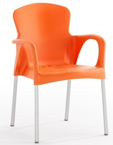 Sill�n SENA, apilable, polipropileno naranja*