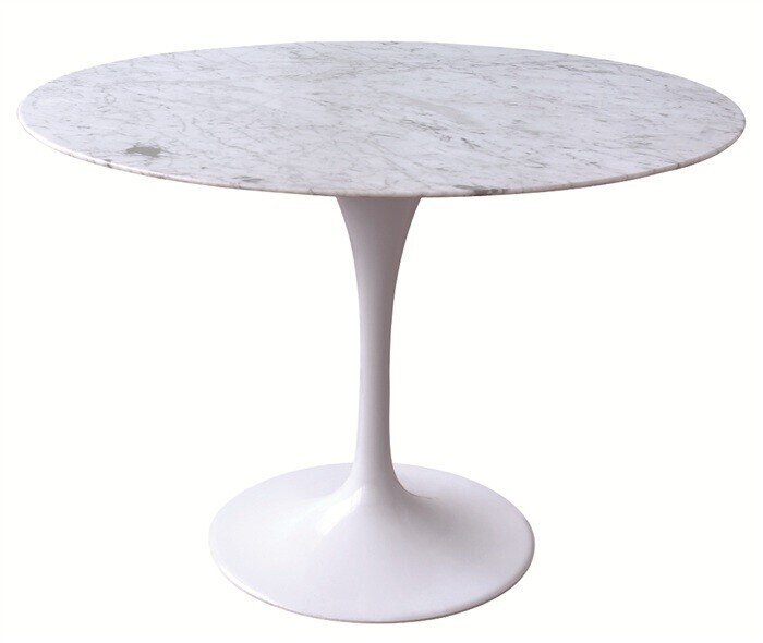 Mesa TUL, aluminio, M�RMOL blanco de 120 cms Mesa TUL, aluminio, M�RMOL blanco de 120 cms