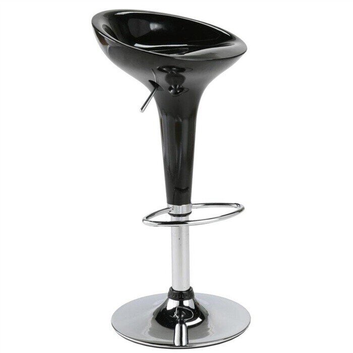 Taburete AUSTIN ( L ), cromado, abs negro