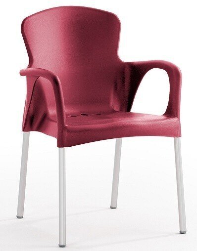 Sill�n SENA, apilable, polipropileno burdeos*