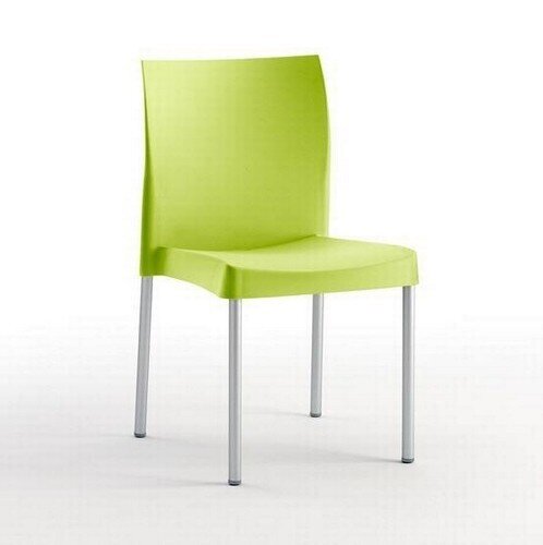 Silla SANDRA, aluminio, polipropileno verde lima*