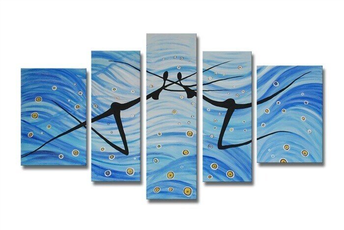 Cuadro moderno HOP, set de 5