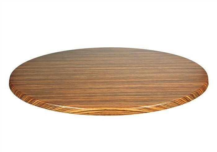 Tablero de mesa Topalit, ZEBRANO LIGHT, 60 cms de di�metro*.