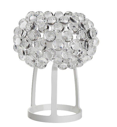 L�mpara ITALICA 35, sobremesa, acr�lica, transparente, 35 cms de di�metro