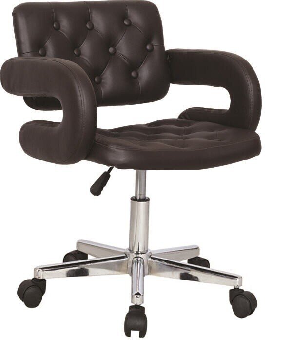 Sill�n PARADISE, giratorio, cromado, tapizado negro*