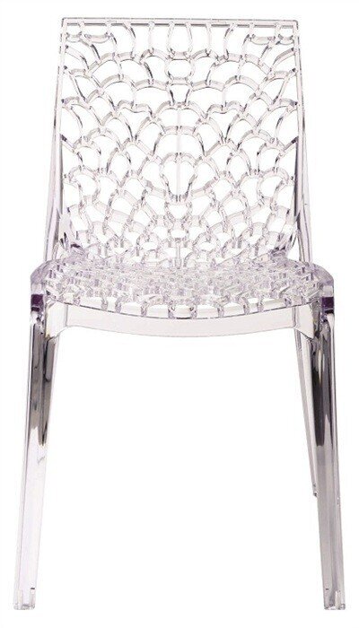 Silla CAPRICHO, policarbonato transparente*