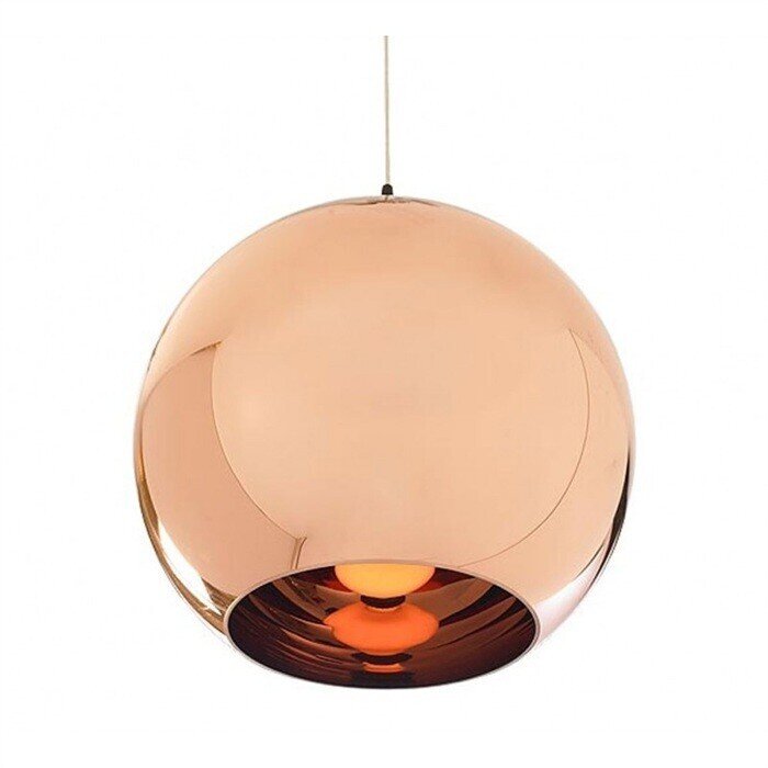 L�mpara HUGO, colgante, cristal, color cobre, 40 cms de di�metro