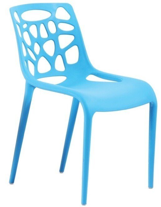 Silla EDEN, polipropileno azul celeste*